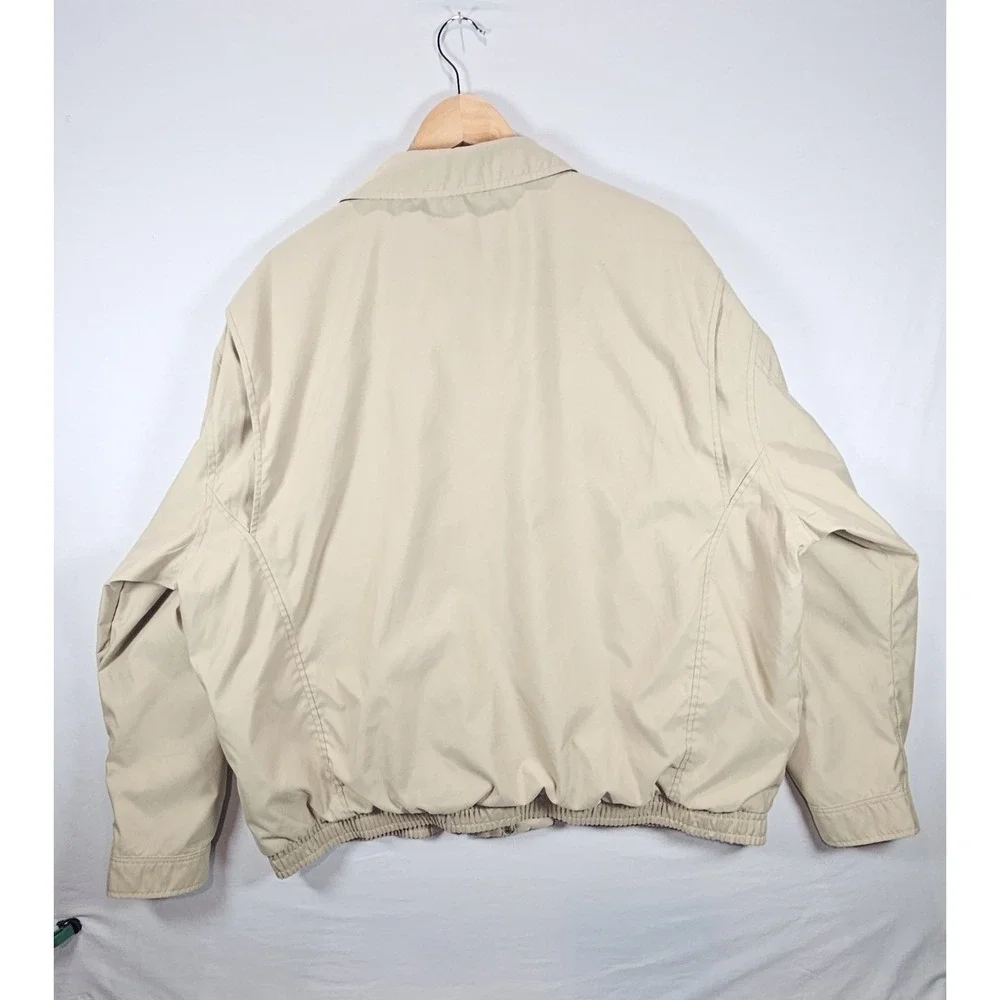 Polo Ralph Lauren Bi-Swing Jacket Men's 2XB Tan Full Zip Plaid Lined Preppy Golf - Picture 5 of 7